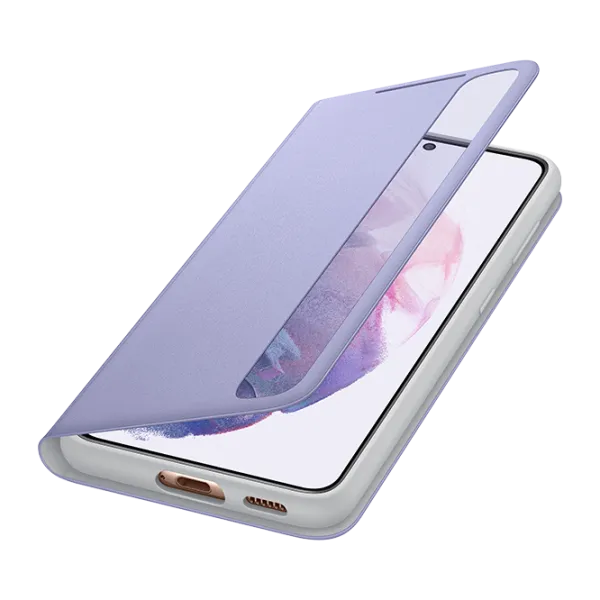 Чехол для смартфона Samsung Galaxy S21 Samsung/ Flip Cover/ PC/ PU/ Серый Пурпурный photo 4