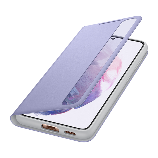 Чехол для смартфона Samsung Galaxy S21 Samsung/ Flip Cover/ PC/ PU/ Серый Пурпурный photo 4