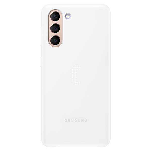 Чехол для смартфона Samsung Galaxy S21 Samsung/ Smart Led Cover/ PU/ Белый photo 2