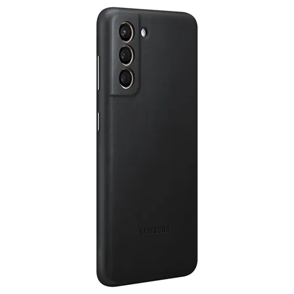 Чехол для смартфона Samsung Galaxy S21 Samsung/ Back/ Кожа/ Черный photo 2