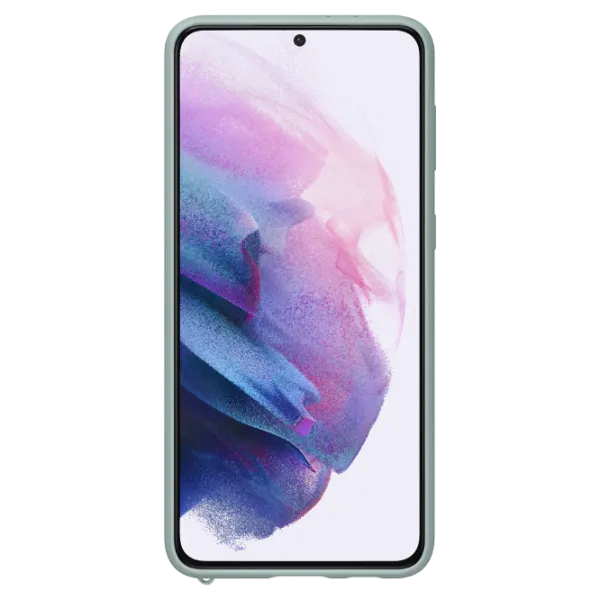 Чехол для смартфона Samsung Galaxy S21+ Samsung/ Back/ Текстиль/ Mint Серый photo 3