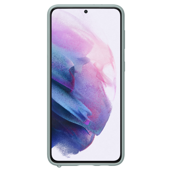 Чехол для смартфона Samsung Galaxy S21+ Samsung/ Back/ Текстиль/ Mint Серый photo 3