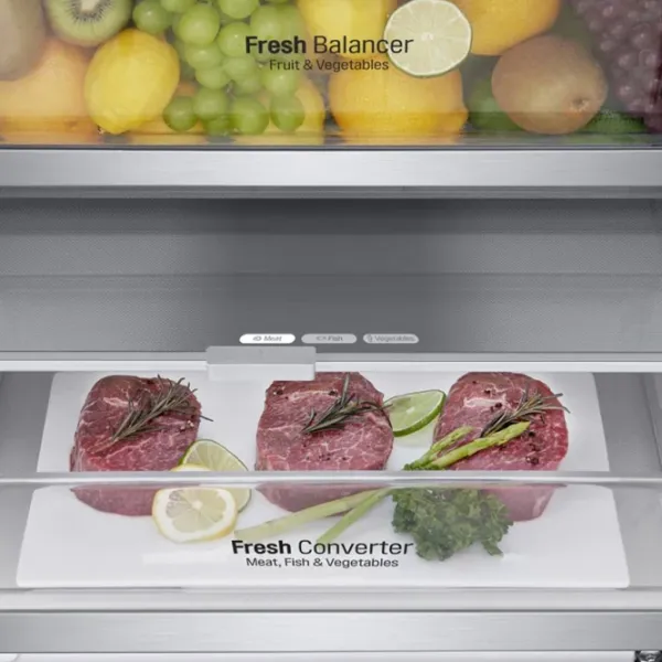 Холодильник LG GA-B509CCUM с нижней морозильной камерой LINEARCooling/MetalFresh/DoorCooling+/Серый photo 8