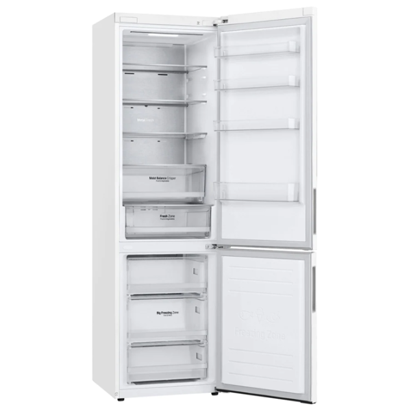 Frigider LG GA-B509CVQM cu congelator jos LINEARCooling/MetalFresh/DoorCooling+/White photo 4