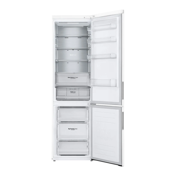 Frigider LG GA-B509CVQM cu congelator jos LINEARCooling/MetalFresh/DoorCooling+/White photo 5