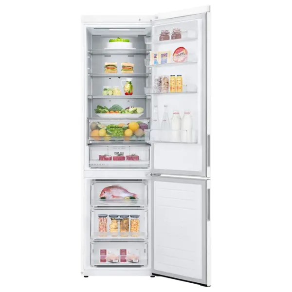 Frigider LG GA-B509CVQM cu congelator jos LINEARCooling/MetalFresh/DoorCooling+/White photo 6