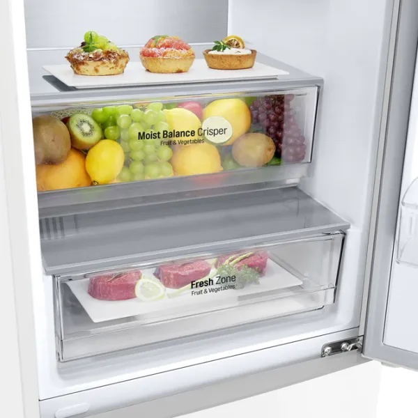 Frigider LG GA-B509CVQM cu congelator jos LINEARCooling/MetalFresh/DoorCooling+/White photo 11