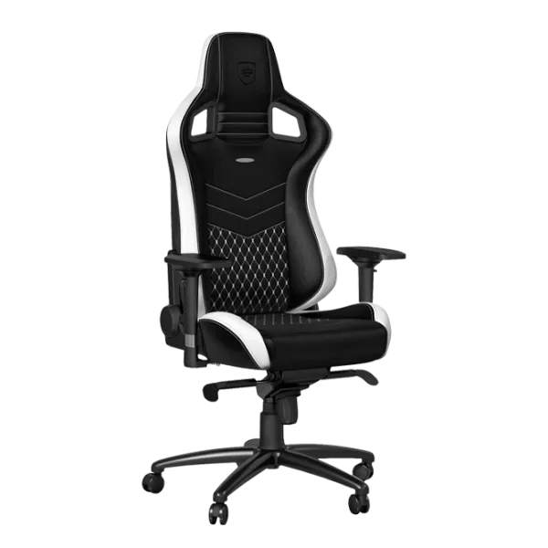 Игровое кресло NOBLECHAIRS EPIC Series Белый Черный photo 2