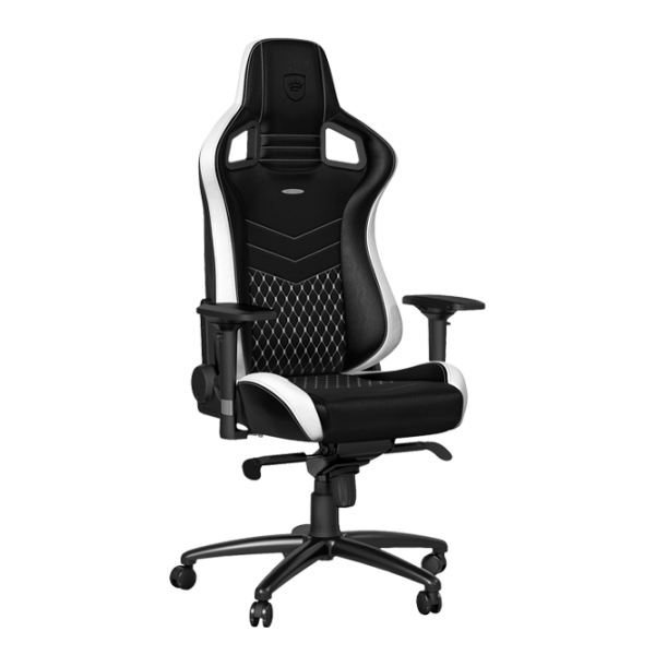 Игровое кресло NOBLECHAIRS EPIC Series Белый Черный photo 2