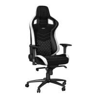 Scaun Gaming NOBLECHAIRS EPIC Series White Black photo 2