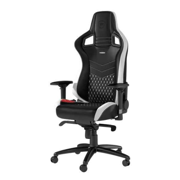 Игровое кресло NOBLECHAIRS EPIC Series Белый Черный photo 3