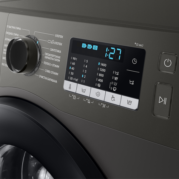Стиральная машина Samsung WW90TA047AX/LP 9 кг / 1400 об/мин / Нержавеющая сталь photo 8