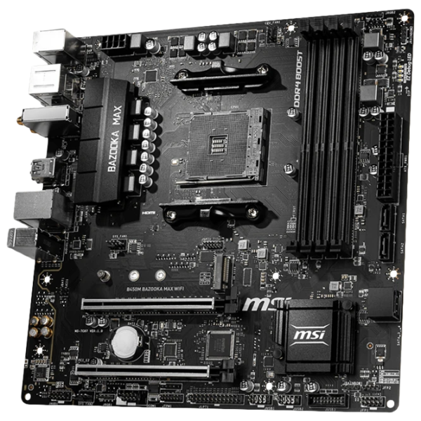 Placă de bază MSI B450M BAZOOKA MAX WIFI micro ATX/ AMD B450 photo 4