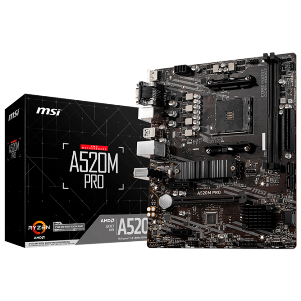 Материнская плата MSI A520M PRO mATX/ AMD A520 photo 5