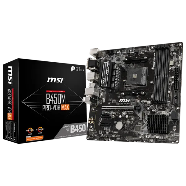 Placă de bază MSI B450M PRO-VDH MAX mATX/ AMD B450 photo 5