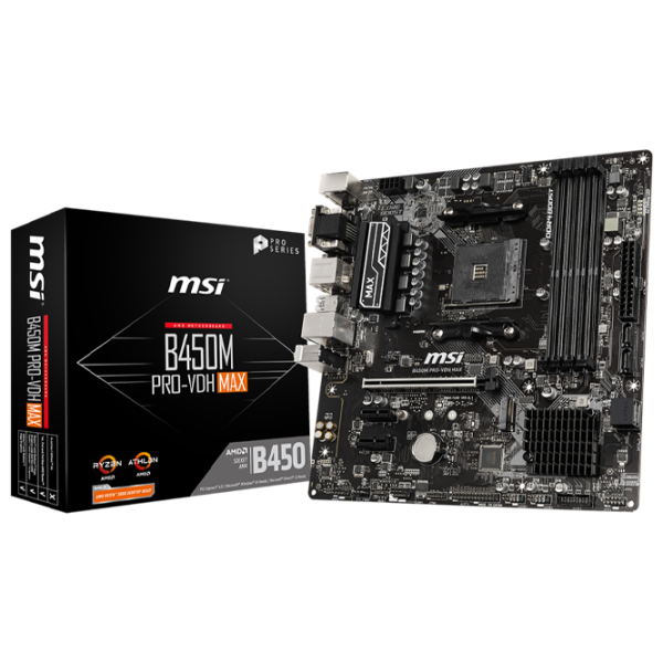 Placă de bază MSI B450M PRO-VDH MAX mATX/ AMD B450 photo 5