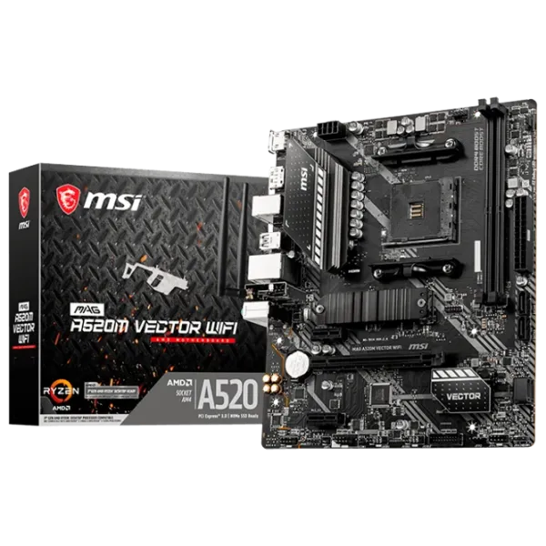 Материнская плата MSI A520M VECTOR WIFI mATX/ AMD A520 photo 8