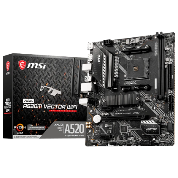 Материнская плата MSI A520M VECTOR WIFI mATX/ AMD A520 photo 8