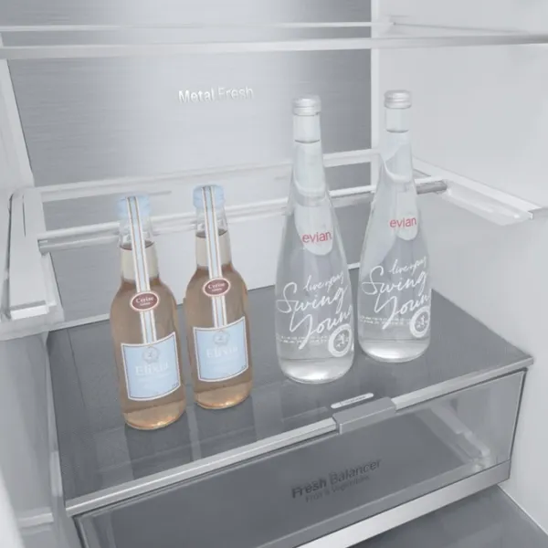 Frigider LG GA-B459SMUM cu congelator jos LINEARCooling/MetalFresh/DoorCooling+/Inox photo 7