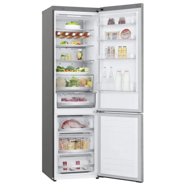 Frigider LG GA-B509MCUM cu congelator jos LINEARCooling/MetalFresh/DoorCooling+/Gray photo 4