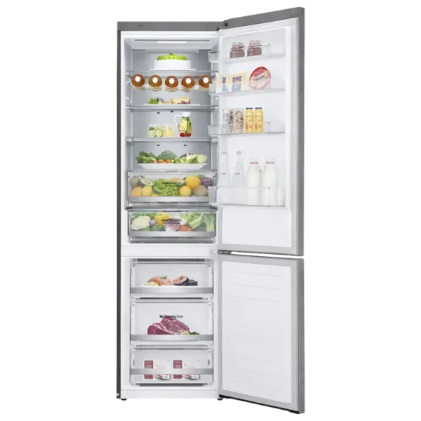 Frigider LG GA-B509MCUM cu congelator jos LINEARCooling/MetalFresh/DoorCooling+/Gray photo 5