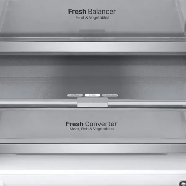 Frigider LG GA-B509MCUM cu congelator jos LINEARCooling/MetalFresh/DoorCooling+/Gray photo 7