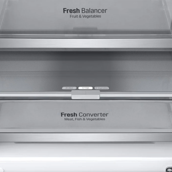 Frigider LG GA-B509MCUM cu congelator jos LINEARCooling/MetalFresh/DoorCooling+/Gray photo 7