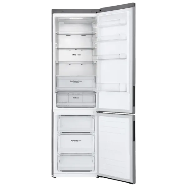 Frigider LG GA-B509CMTL cu congelator jos 384 l / 203 cm / Inox photo 3 Frigider LG GA-B509CMTL cu congelator jos 384 l / 203 cm / Inox photo 3