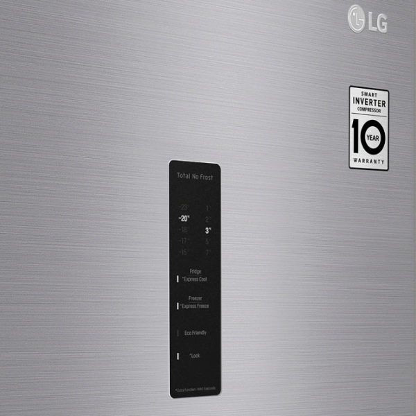 Frigider LG GA-B509CMTL cu congelator jos 384 l / 203 cm / Inox photo 4 Frigider LG GA-B509CMTL cu congelator jos 384 l / 203 cm / Inox photo 4