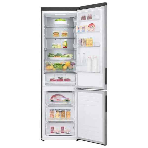 Frigider LG GA-B509CMQM cu congelator jos LINEARCooling/MetalFresh/DoorCooling+/Inox photo 5