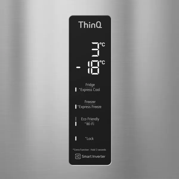 Frigider LG GA-B509CMQM cu congelator jos LINEARCooling/MetalFresh/DoorCooling+/Inox photo 6