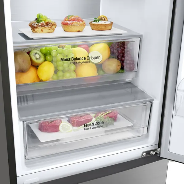 Frigider LG GA-B509CMQM cu congelator jos LINEARCooling/MetalFresh/DoorCooling+/Inox photo 10