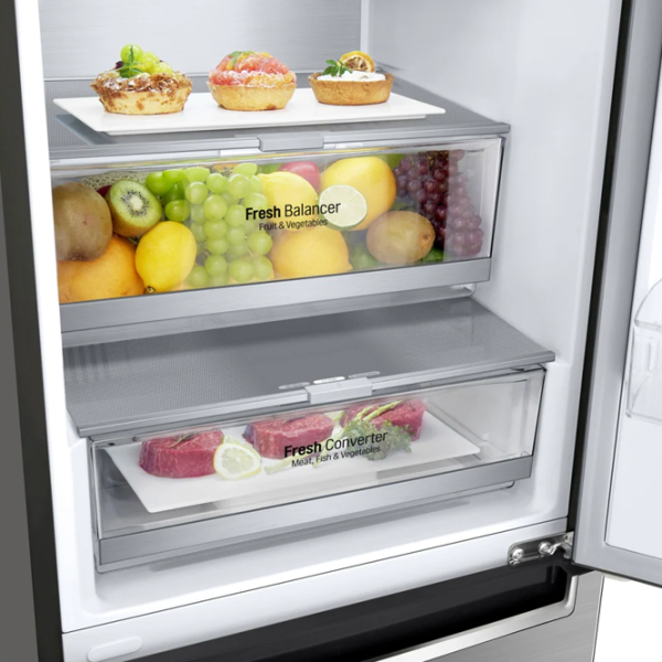 Холодильник LG GA-B459MAUM с нижней морозильной камерой LINEARCooling/MetalFresh/DoorCooling+/Нержавеющая сталь photo 8 Холодильник LG GA-B459MAUM с нижней морозильной камерой LINEARCooling/MetalFresh/DoorCooling+/Нержавеющая сталь photo 8
