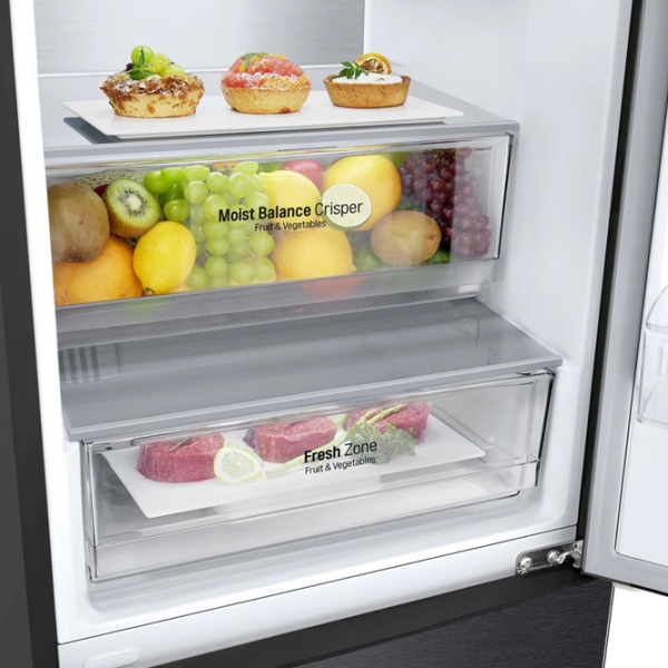 Frigider LG GA-B459CBTL cu congelator jos LINEARCooling/MetalFresh/DoorCooling+/Black photo 11