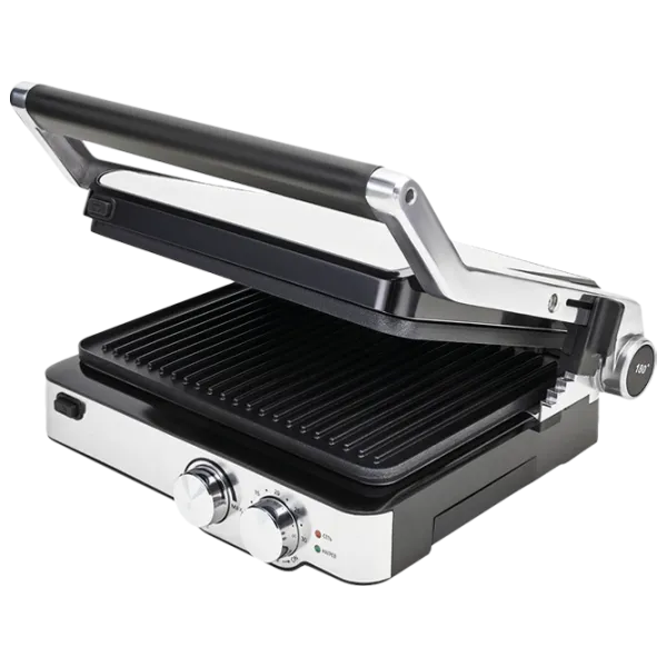 Электрогриль Polaris PGP2402 Контактный, Барбекю/ 2000 Вт/ Черный Нержавеющая сталь photo 2