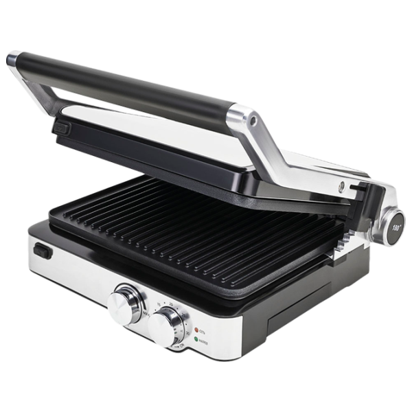 Электрогриль Polaris PGP2402 Контактный, Барбекю/ 2000 Вт/ Черный Нержавеющая сталь photo 2