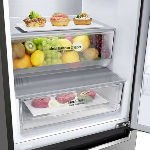 Frigider LG GA-B509MMQM cu congelator jos LINEARCooling/MetalFresh/DoorCooling+/Inox photo 10