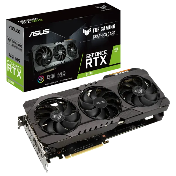 Видеокарта Asus NVIDIA GeForce RTX 3070 TUF Gaming PCI Express 4.0 / 8 ГБ photo 8 Видеокарта Asus NVIDIA GeForce RTX 3070 TUF Gaming PCI Express 4.0 / 8 ГБ photo 8
