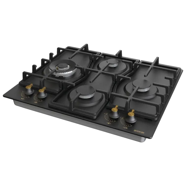 Plită încorporabilă pe gaz Gorenje GW 6D42CLB Black photo 3 Plită încorporabilă pe gaz Gorenje GW 6D42CLB Black photo 3