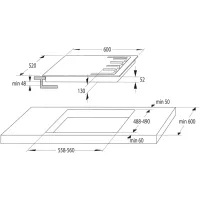 Газовая варочная панель Gorenje GW 6D42CLB Черный photo 6