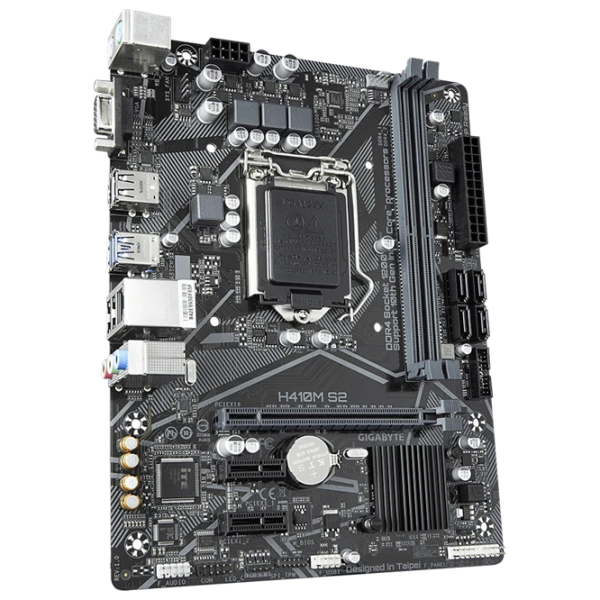 Placă de bază Gigabyte H410M S2 1.0 mATX/ Intel H410 photo 2