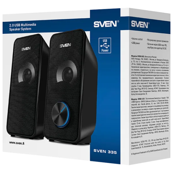 Sistem audio Sven 335 6 W/ Black photo 6