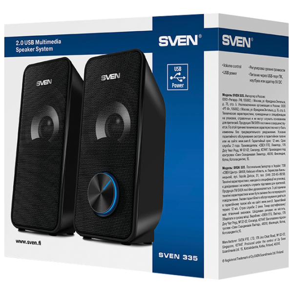 Sistem audio Sven 335 6 W/ Black photo 6