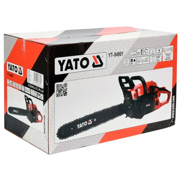 Цепная пила Yato YT-84901 бензиновая/ Оранжевый photo 5