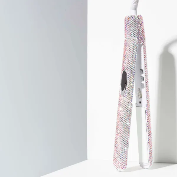 Placă de îndreptat părul PYT Swarovski 150 W/ Crystal White photo 2