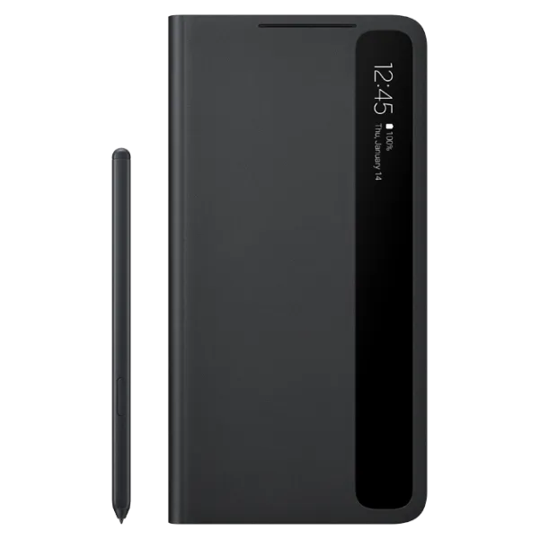 Чехол для смартфона Samsung Galaxy S21 Ultra Samsung/ Flip Cover/ Poliuretan/ Policarbonat/ Черный photo 2