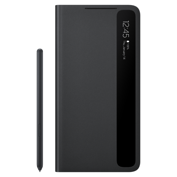 Чехол для смартфона Samsung Galaxy S21 Ultra Samsung/ Flip Cover/ Poliuretan/ Policarbonat/ Черный photo 2