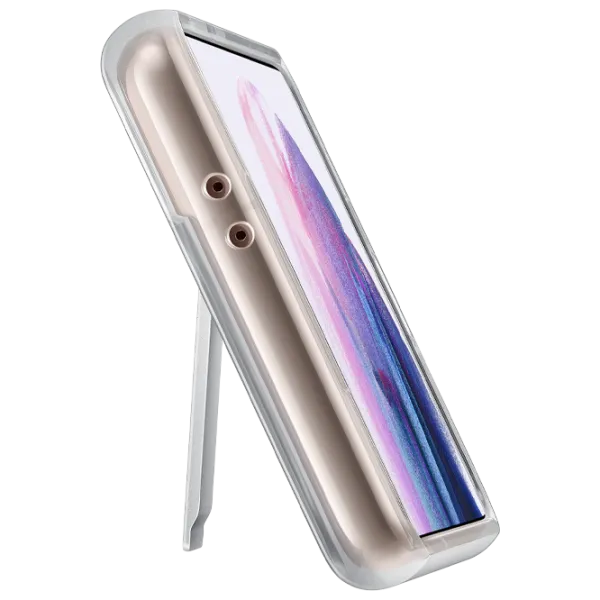 Чехол для смартфона Samsung Galaxy S21 Samsung/ Standing Cover/ Poliuretan/ Policarbonat/ Прозрачный photo 3