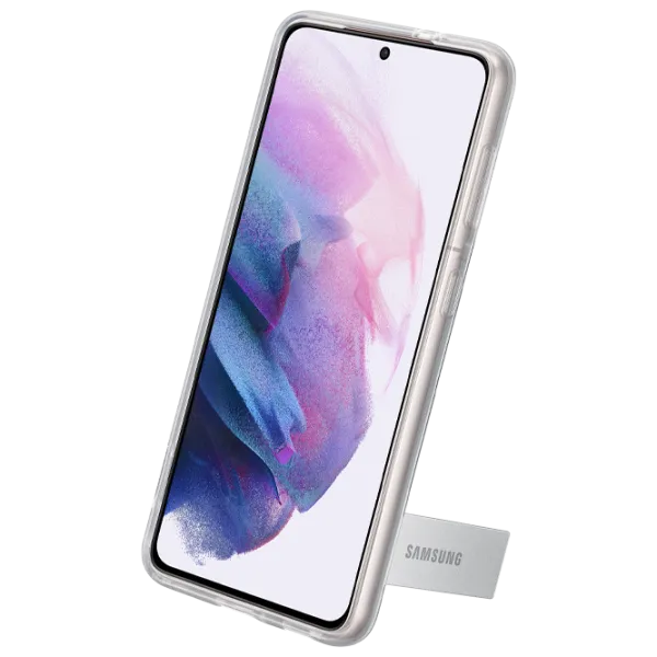 Чехол для смартфона Samsung Galaxy S21 Samsung/ Standing Cover/ Poliuretan/ Policarbonat/ Прозрачный photo 5