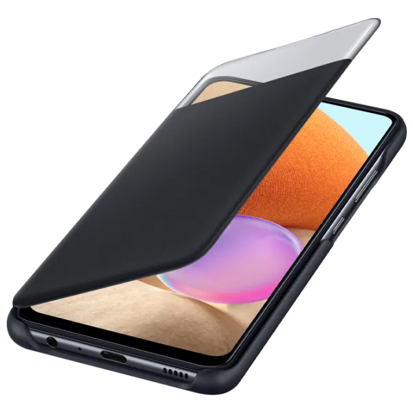 Чехол для смартфона Samsung Galaxy A32 Samsung/ Flip Cover View/ Poliuretan/ Policarbonat/ Черный photo 4